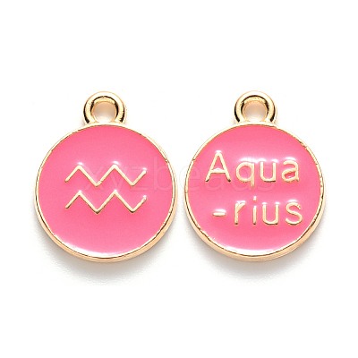 Alloy Enamel Pendants X-ENAM-S124-01B-03J-1