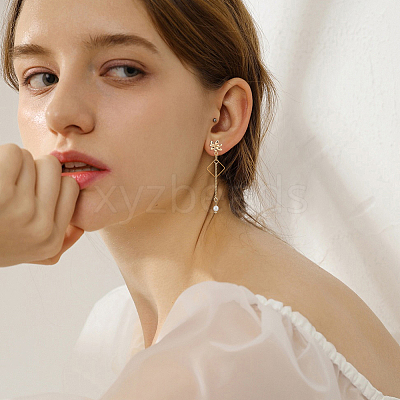 16Pcs Brass Stud Earrings Findings KK-DC0005-20-1