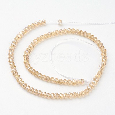 Electroplate Glass Beads Strands LS-EGLA-D020-6x4mm-49-1