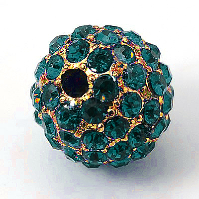 Alloy Rhinestone Beads RB-A034-10mm-A06G-1