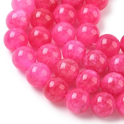 Dyed Natural Malaysia Jade Beads Strands G-G021-02C-24-1