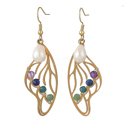 201 Stainless Steel Dangle Earrings for Women EJEW-JE07501-01-1