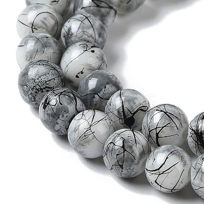 Drawbench & Baking Paint Glass Beads Strands GLAA-S176-01-1