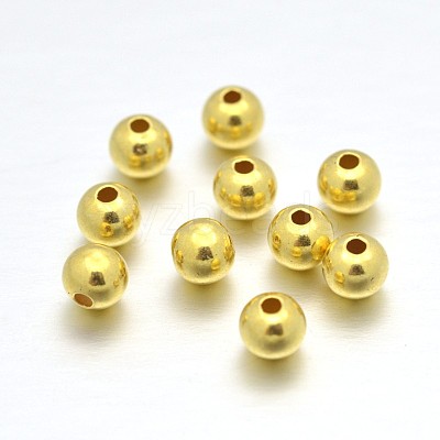 925 Sterling Silver Round Beads STER-E040-01B-1