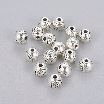 Tibetan Style Alloy Beads TIBEB-Q003-AS-FF-1