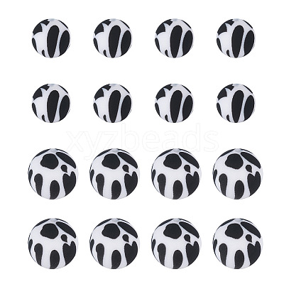 20Pcs 2 Colors Silicone Beads SIL-TA0001-07A-1