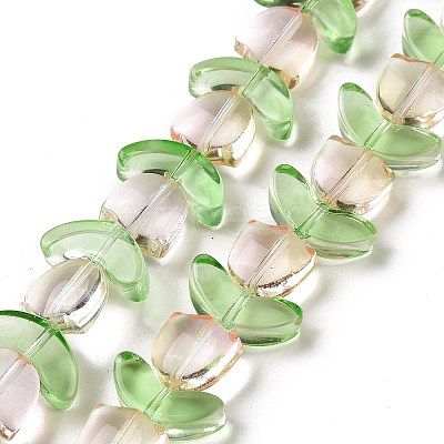 Transparent Glass Beads Strands LAMP-H061-02A-1