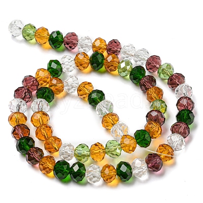 Glass Beads Strands EGLA-A034-M8mm-26-1