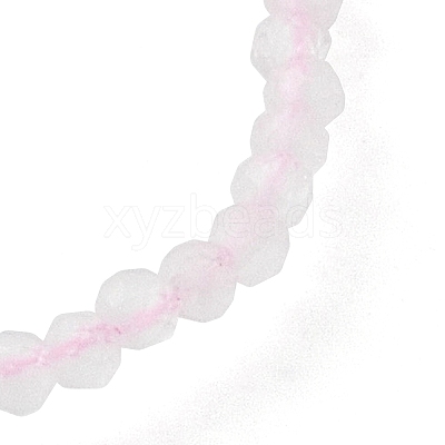 Natural Rose Quartz Beaded Necklaces NJEW-K114-A-A01-1