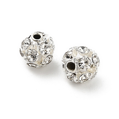 6mm Brass Rhinestone Beads X1-KK-S519-01A-02S-1
