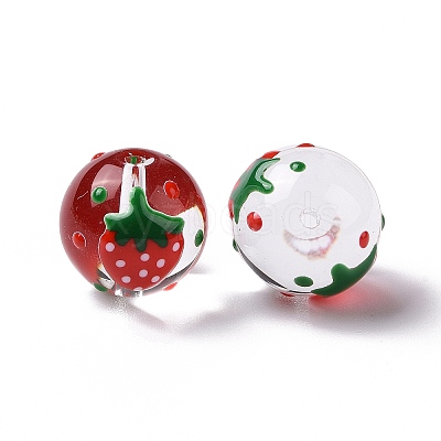 Transparent Glass Beads LAMP-B021-03B-14-1