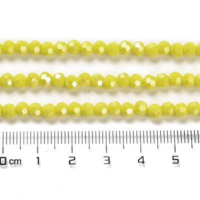 Electroplate Opaque Glass Beads Strands LS-EGLA-A035-P4mm-A04-1