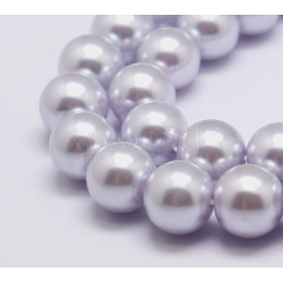 Eco-Friendly Dyed Glass Pearl Round Bead Strands X-HY-A002-6mm-RB004-1