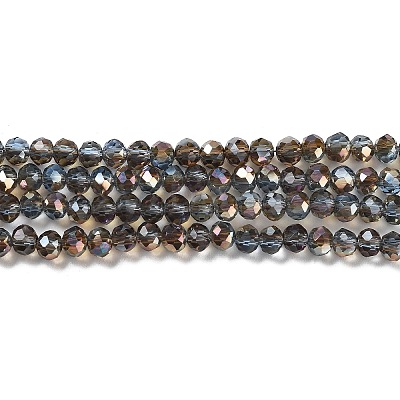 Electroplate Glass Beads Strands EGLA-A034-T4mm-J16-1