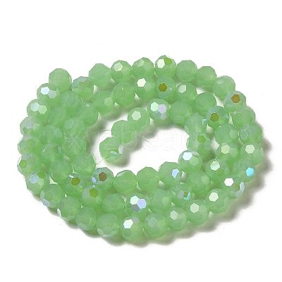 Imitation Jade Glass Beads Strands EGLA-A035-J8mm-L01-1