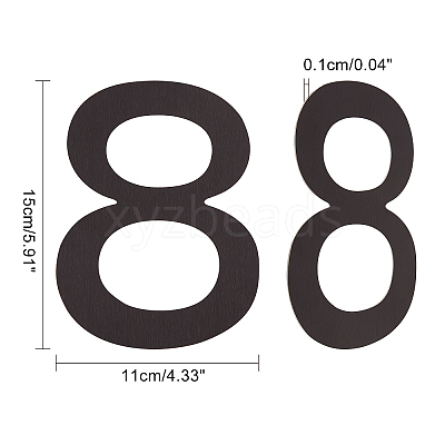 Stainless Steel Home Address Number DJEW-WH0010-06EB-1