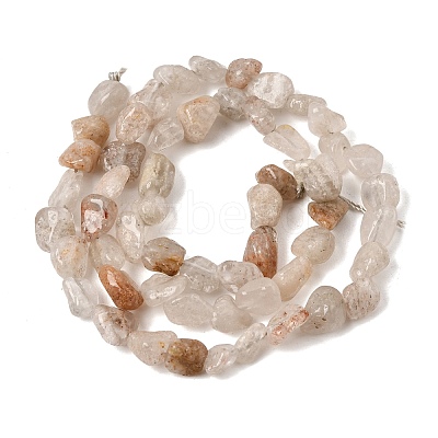 Natural Thousand Layer Phantom Quartz Layered Lodolite Quartz Thousand Layer Garden Quartz Beads Strands GG-CBAC13F-A04-01-1