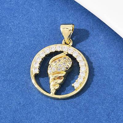 Brass Micro Pave Cubic Zirconia Pendant & Stud Earrings Sets for Women SJEW-F227-01C-G-1