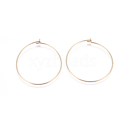 304 Stainless Steel Hoop Earrings Findings X-STAS-F227-54E-G-1