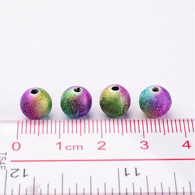 Spray Painted Acrylic Beads PB25P9284-1