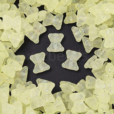 Frosted Transparent Acrylic Beads X1-OACR-P029-20B-03-1