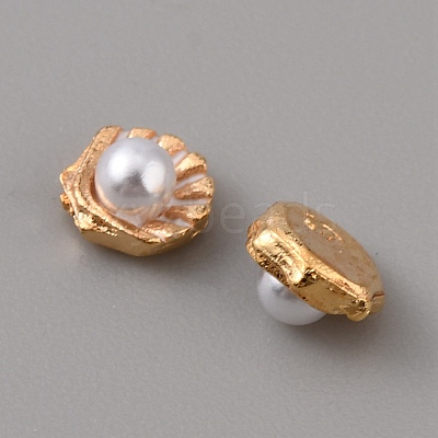 Alloy Enamel Cabochons MRMJ-WH0064-46B-1
