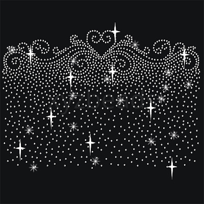 Glass Hotfix Rhinestone DIY-WH0303-271-1