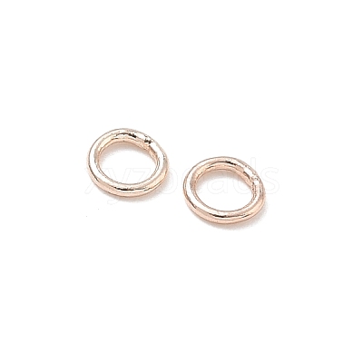 Brass Closed Jump Rings KK-CBA4112-10RG-1