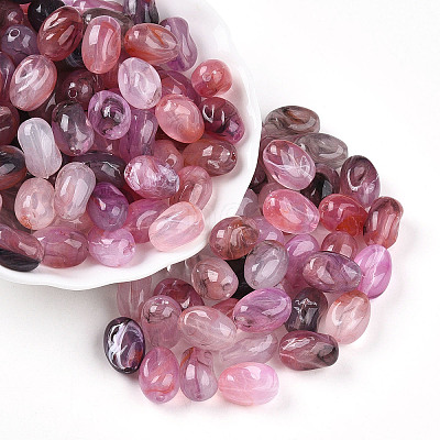 Transparent Acrylic Beads TACR-T028-38D-1