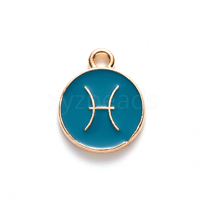 Alloy Enamel Pendants LS-ENAM-S124-01B-05H-1