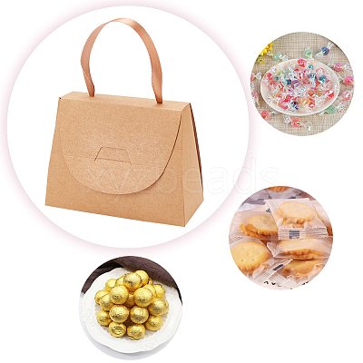 Foldable Kraft Paper Candy Gift Box CON-WH0094-24B-1
