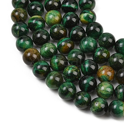Dyed Natural Tiger Eye Beads Strands G-G102-A01-04-1