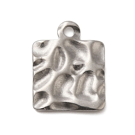 Textured 304 Stainless Steel Pendants STAS-G344-03A-P-1