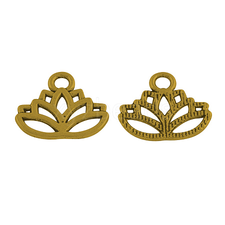 Tibetan Style Alloy Charms TIBEP-36884-AG-RS-1