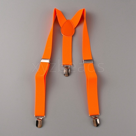 Adjustable Polyester Y-Shaped Heavy Duty Suspenders AJEW-WH0307-23J-1