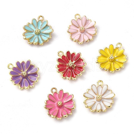 Alloy Enamel Pendants ENAM-Q507-01G-1