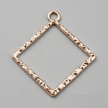 Alloy Open Back Bezel Pendants FIND-TAC0017-41A-RG-1