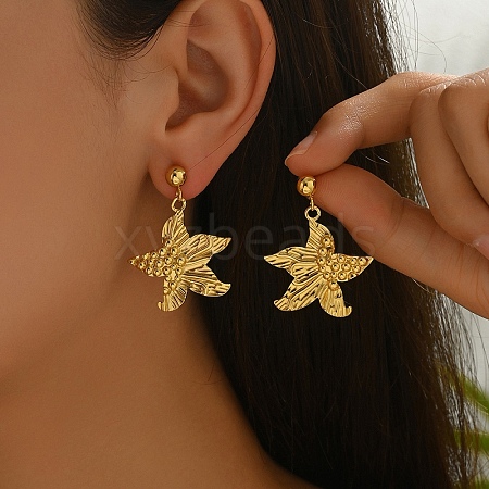 Minimalist Stainless Steel Dangle Stud Earrings AU5981-2-1