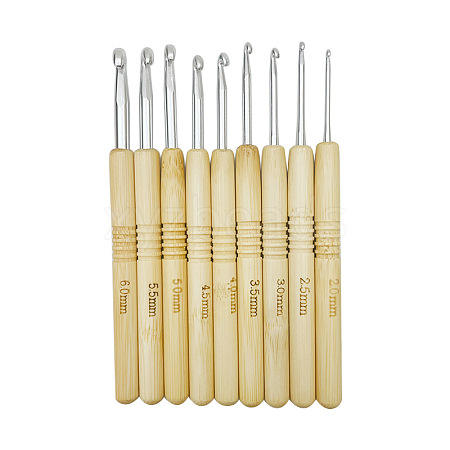 Aluminum Crochet Hooks Needles SENE-PW0003-098P-B-1