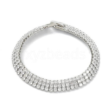 Cubic Zirconia Tennis Bracelets for Women Girl Gift BJEW-F450-01P-1