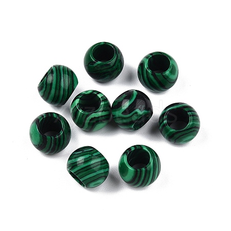 Synthetic Malachite Beads G-T092-10mm-21-1