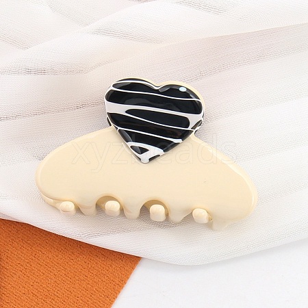 Heart Acetate Claw Hair Clips PW-WG72AF5-06-1