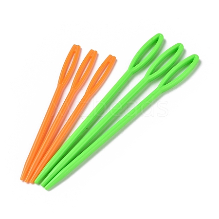 Plastic Sewing Needle TOOL-WH0021-13-1