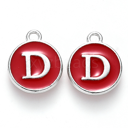 Platinum Plated Alloy Enamel Charms LS-X-ENAM-S118-03D-P-1