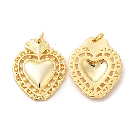 Eco-Friendly Rack Plating Brass Pendants KK-F851-03G-1