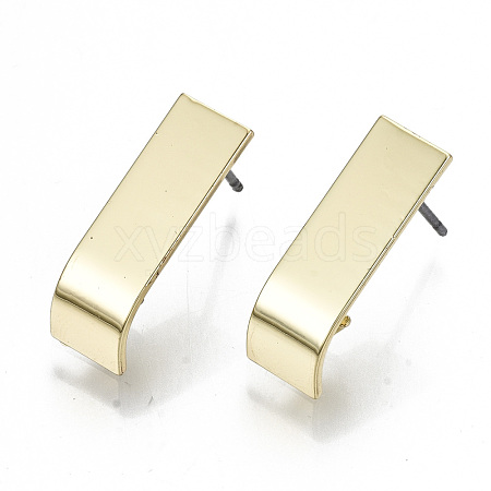 Rack Plating Iron Stud Earring Findings IFIN-N008-006-RS-1