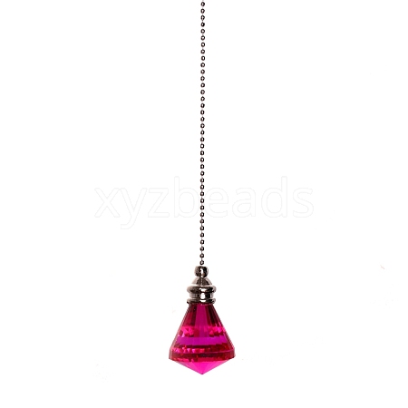 Pointed Glass Ceiling Fan Pull Chain Extenders PW-WG9165C-06-1