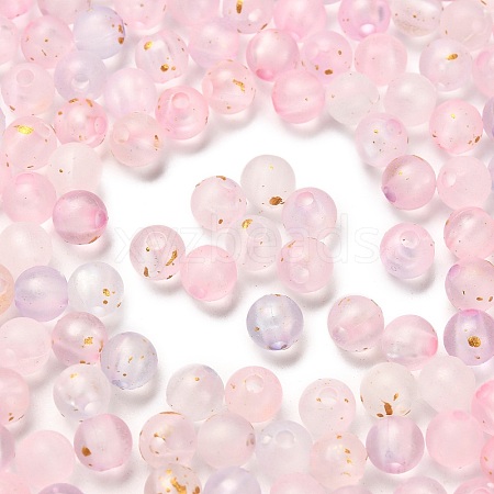 Frosted Transparent Acrylic Beads X1-OACR-F013-12J-1