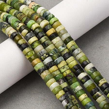Natural Serpentine Beads Strands G-L624-I16-3x6mm-1