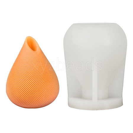 Teardrop Shape Silicone Candle Molds CAND-PW0009-01-1